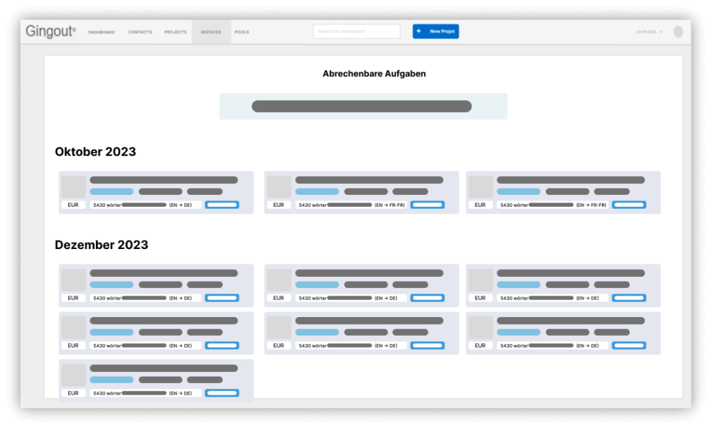 Übersetzungsmanagementsystem 27 Abrechenbare Aufgaben