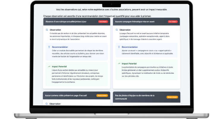 Audit dimpact numerique non profit
